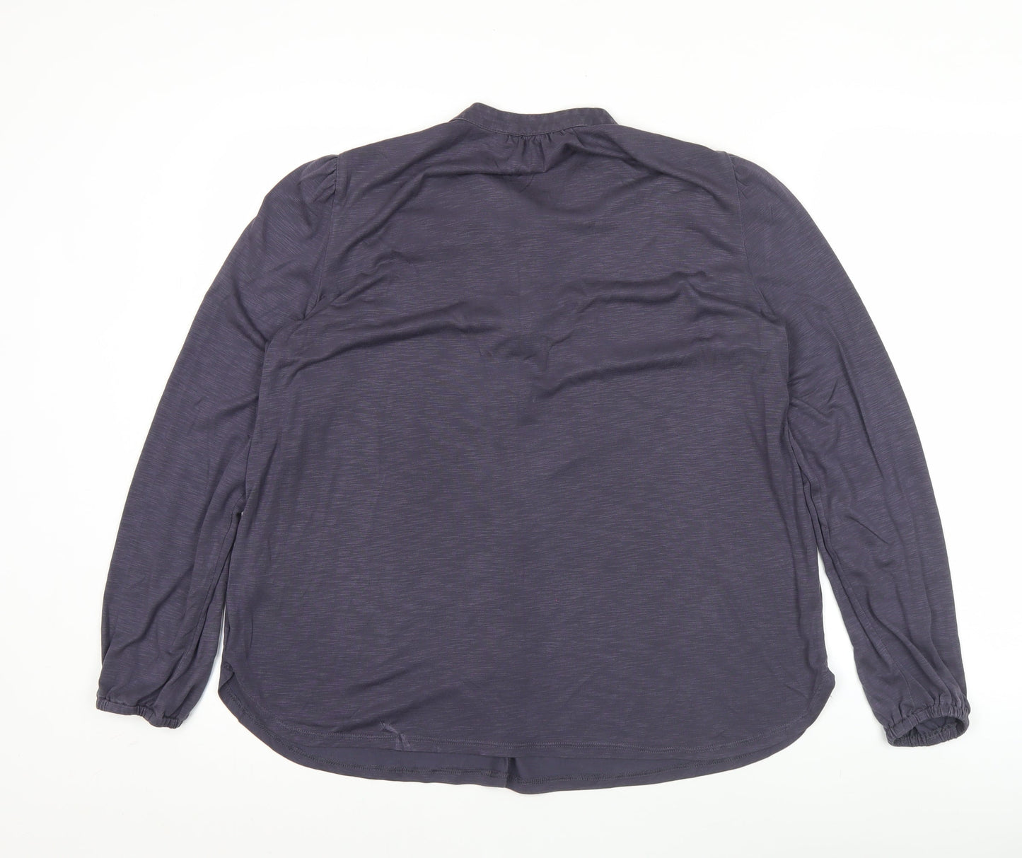 Marks and Spencer Women’s Purple Blouse Size 12 Long Sleeve