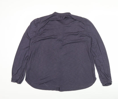 Marks and Spencer Women’s Purple Blouse Size 12 Long Sleeve