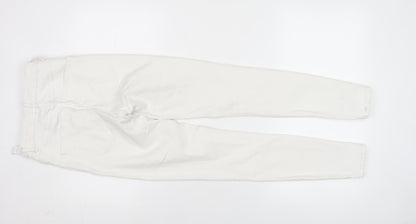 Zara Women White Skinny Slim Fit Jeans Size 8 Cotton Blend