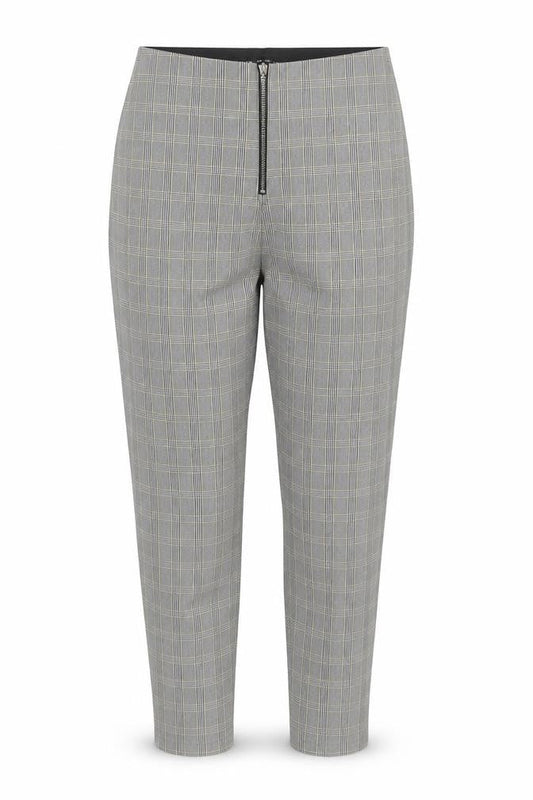 Zara Women’s Grey Check Slim Fit Skinny Trousers Size 8