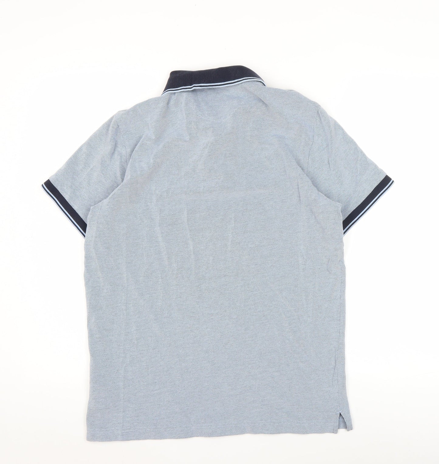 Gant Men’s Grey Cotton Short Sleeve Polo Shirt M Regular Fit