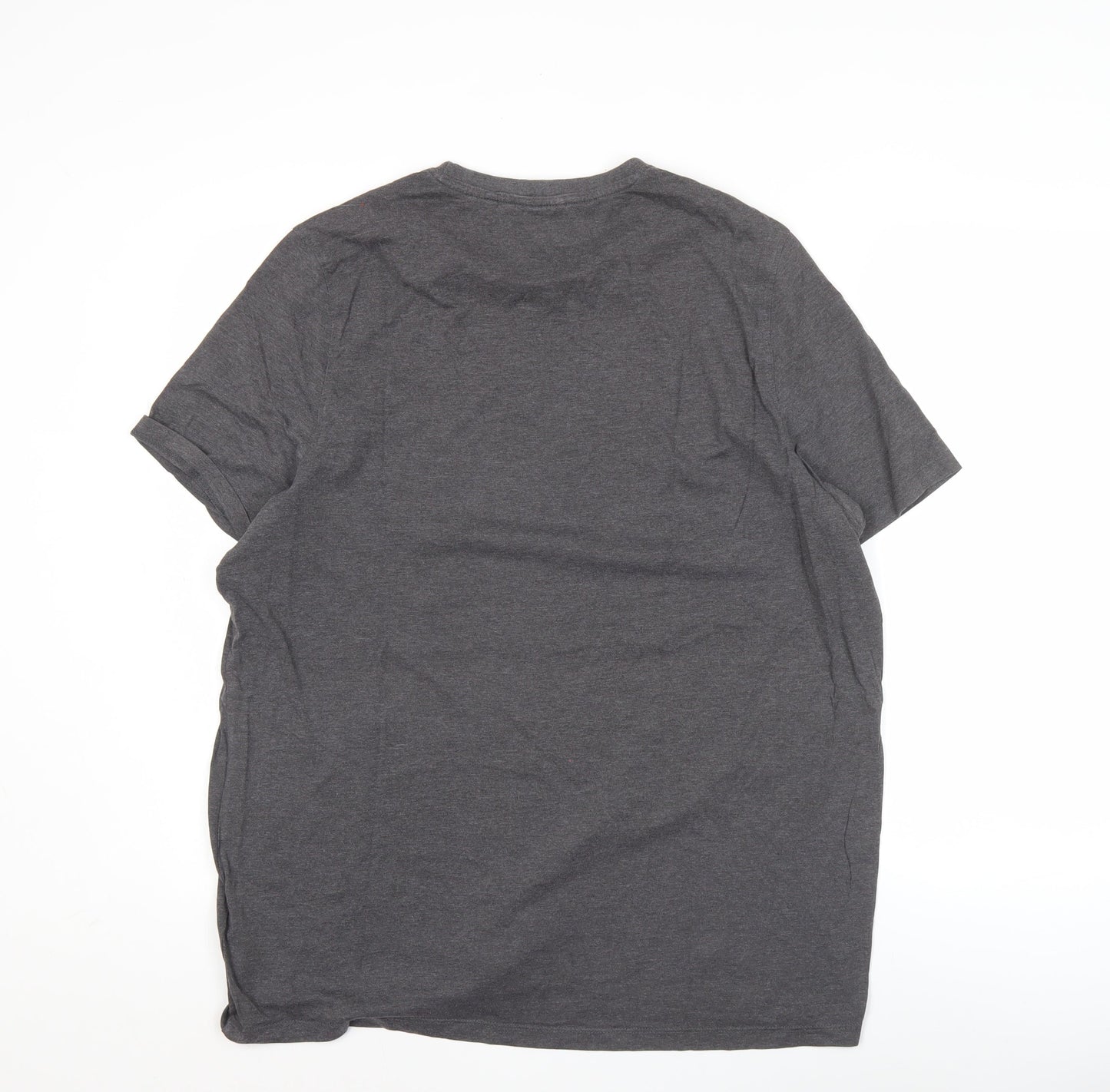 Slazenger Men’s Grey L Crew Neck Short Sleeve Cotton T-Shirt
