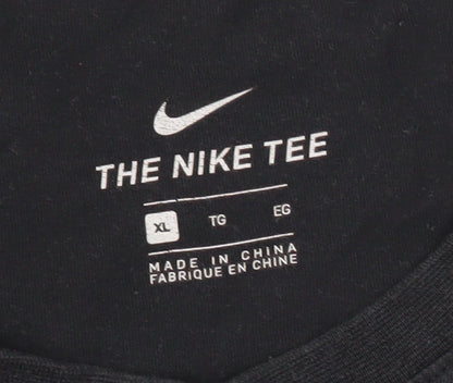 Nike Men's Black XL Short Sleeve Crew Neck Cotton T-Shirt
