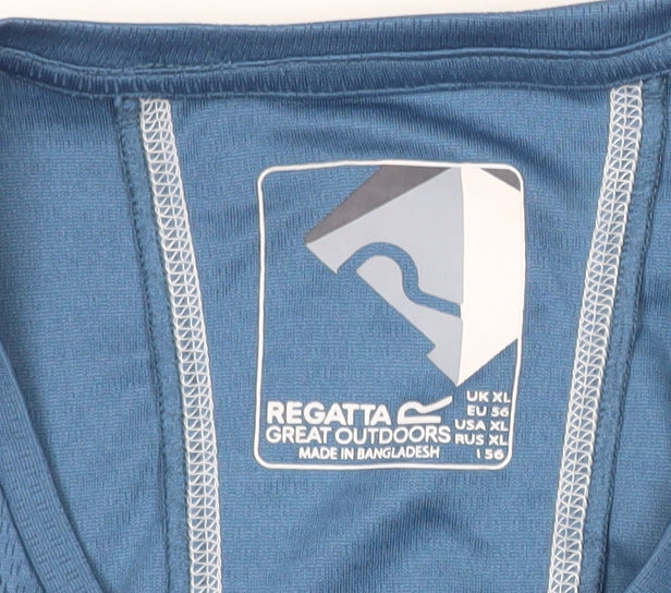 Regatta Men’s Blue XL Sports T-Shirt Quick Dry Activewear Top