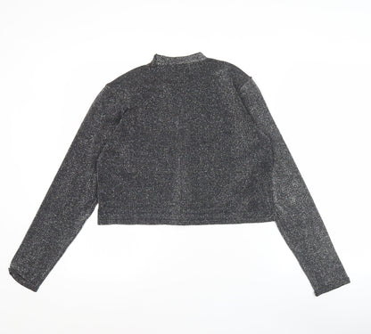 Savida Women’s Silver Shimmer V-Neck Cardigan Size 12 Party Wear