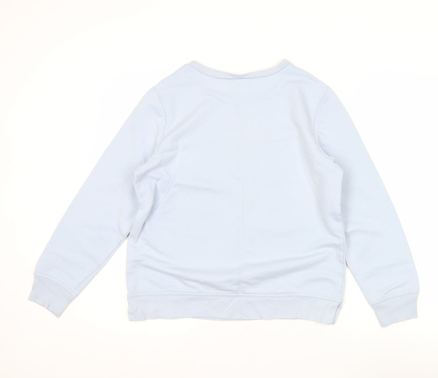 GAP Women’s Blue Logo Pullover Sweatshirt Size S Cotton Blend