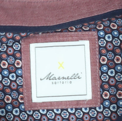 Marnelli Men’s Multicoloured XL 43-44" Button-Up Geometric Cotton Shirt