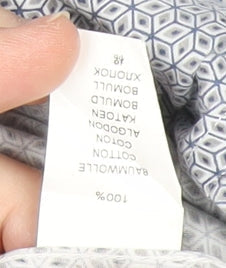 Seidensticker Uno Super Slim Men's Blue 17/43in Geometric Shirt