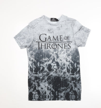 Game of Thrones Mens Grey XS Short Sleeve Graphic T-Shirt