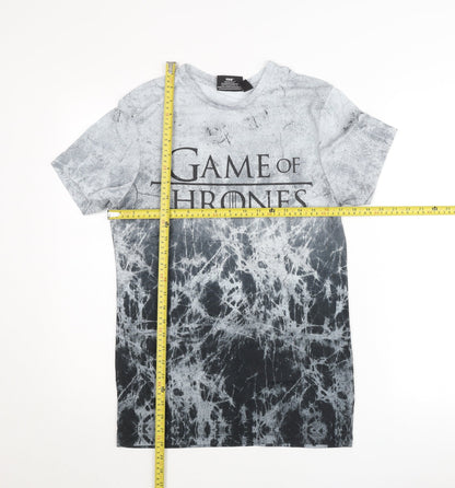 Game of Thrones Mens Grey XS Short Sleeve Graphic T-Shirt