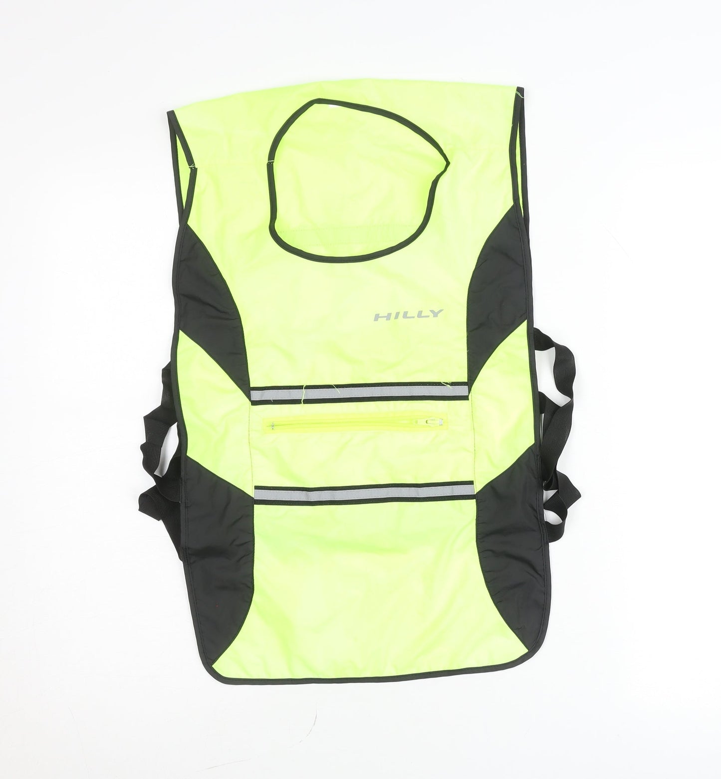 Hilly Unisex Adults Green Reflective Running Tank One Size Polyester