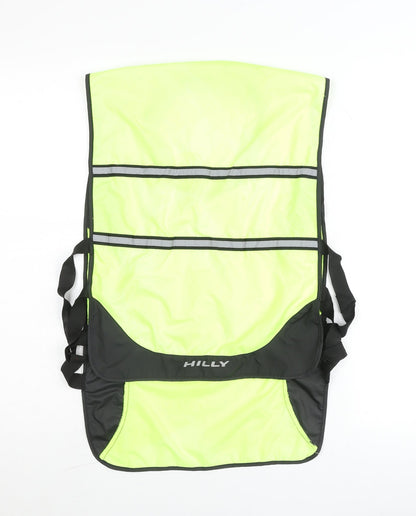 Hilly Unisex Adults Green Reflective Running Tank One Size Polyester