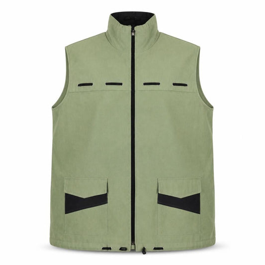 New Fashion Mens Green XL Waistcoat Bodywarmer Full Zip Pockets