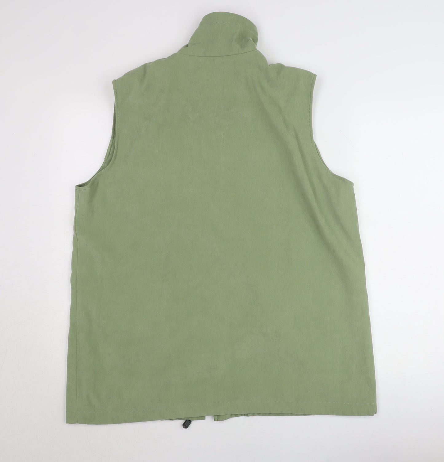 New Fashion Mens Green XL Waistcoat Bodywarmer Full Zip Pockets
