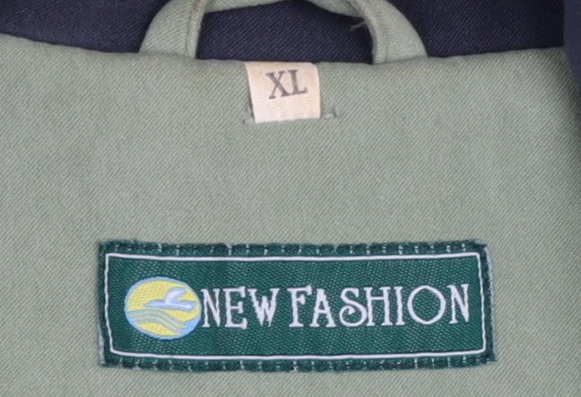 New Fashion Mens Green XL Waistcoat Bodywarmer Full Zip Pockets