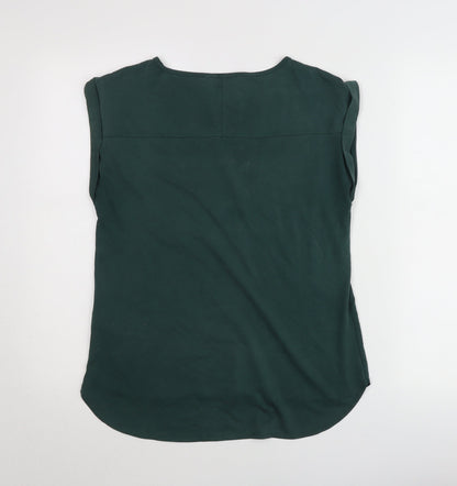 Oasis Women’s Green Sleeveless Blouse Size S Casual Top