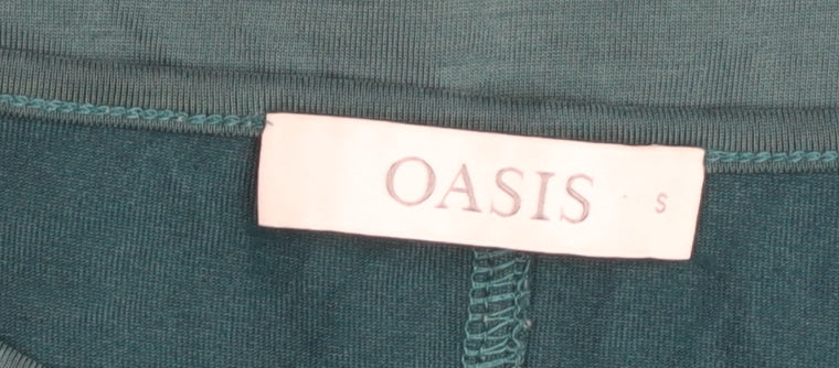 Oasis Women’s Green Sleeveless Blouse Size S Casual Top