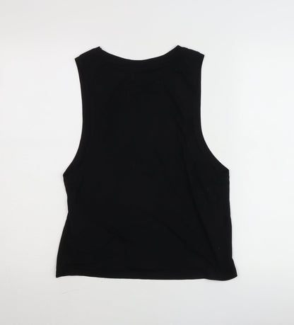 IVY PARK Womens Black Tank Top XXS Sleeveless Jersey Cotton Blend