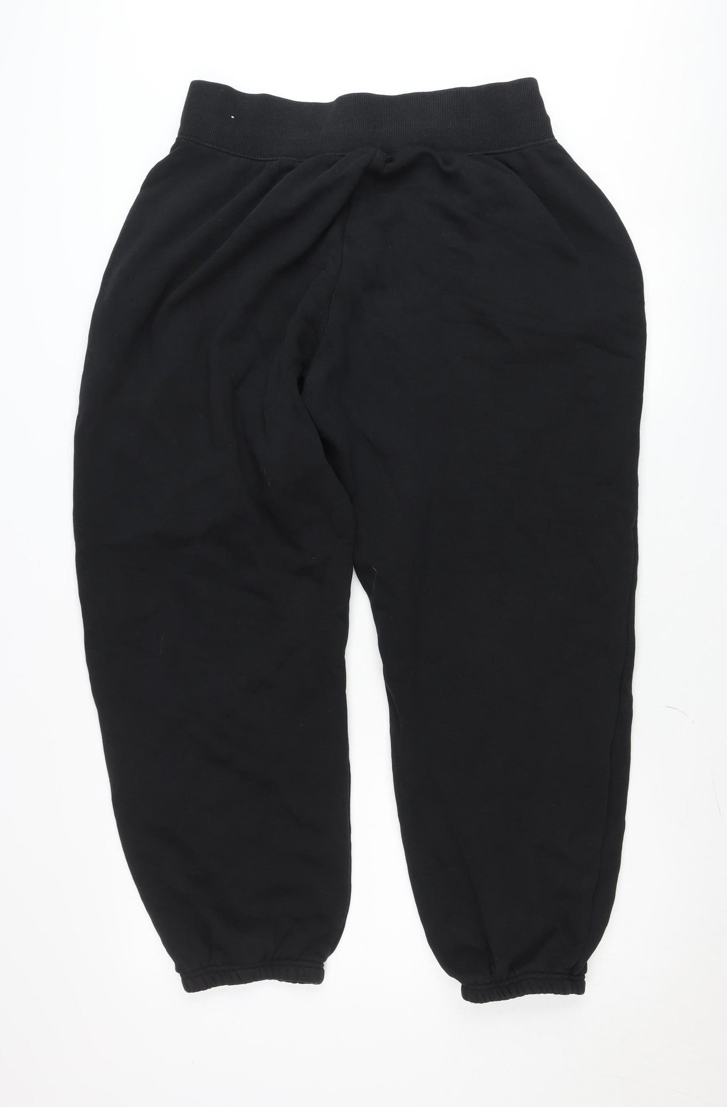 Nike Men Black Sweatpants M Regular Fit Fleece Logo Casual