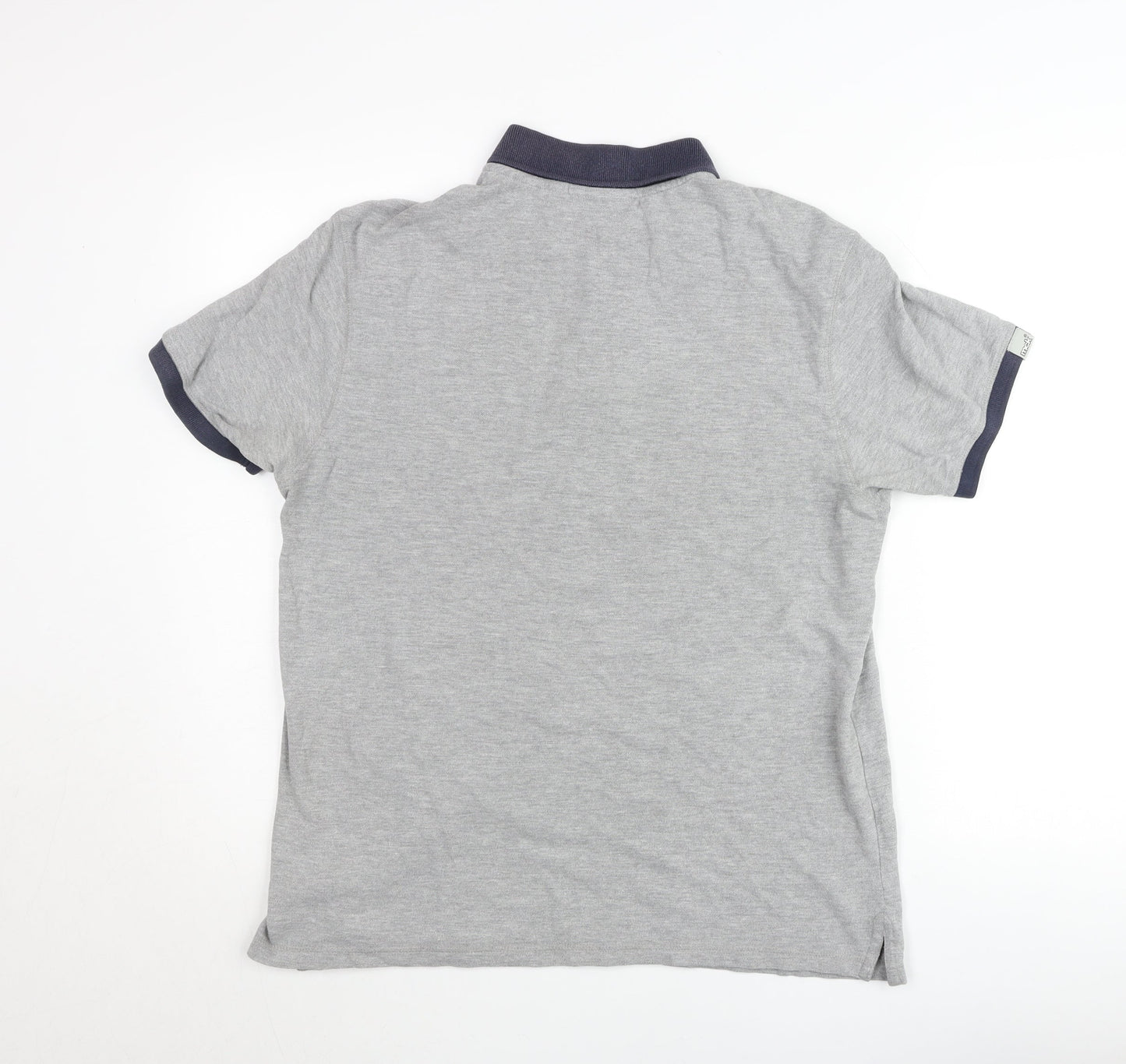 McKenzie Men's Grey Short Sleeve Polo Shirt Size M Cotton Blend