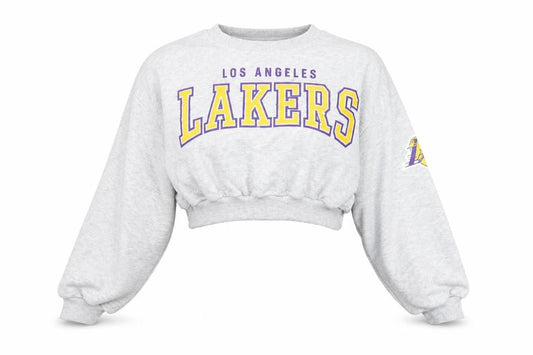 Primark NBA Women Grey Lakers Pullover Jumper Size M Crew Neck
