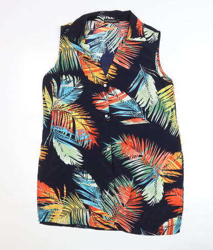 Just Elegance Womens Multicoloured S Sleeveless Tunic Blouse