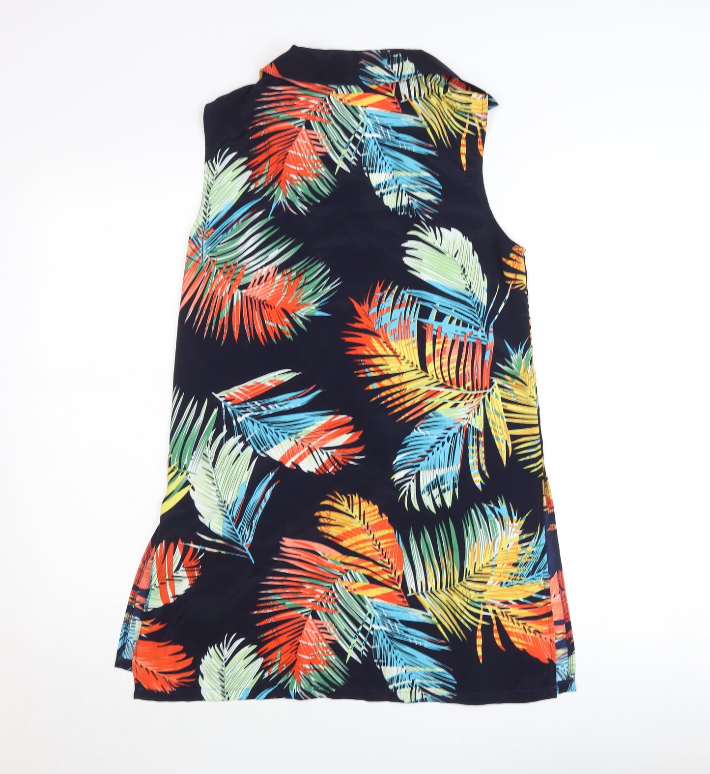 Just Elegance Womens Multicoloured S Sleeveless Tunic Blouse