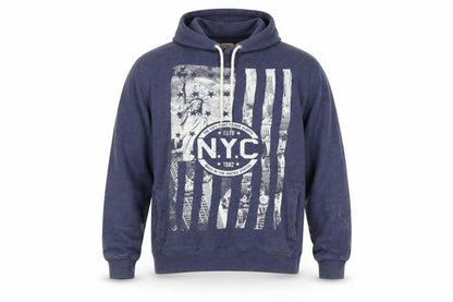 Cedarwood State Men’s Blue XL NYC Graphic Pullover Hoodie