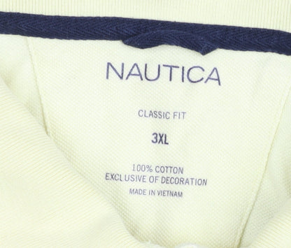 Nautica Men’s Yellow 3XL Classic Fit Cotton Polo Shirt