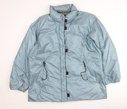Venezia Womens Blue Puffer Jacket Coat Size 14 Insulated Winter