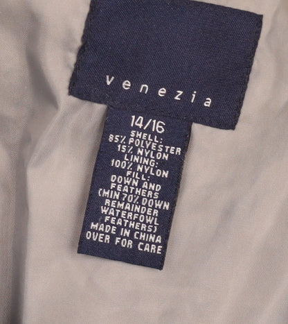 Venezia Womens Blue Puffer Jacket Coat Size 14 Insulated Winter