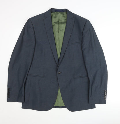 Mens UK Size 40 Remus Uomo Regular Blue Suit Jacket