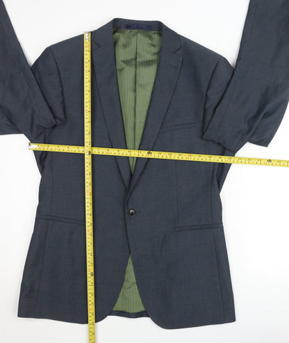 Mens UK Size 40 Remus Uomo Regular Blue Suit Jacket