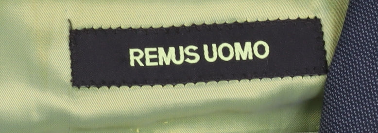 Mens UK Size 40 Remus Uomo Regular Blue Suit Jacket