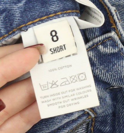 Diesel Womens Blue Straight Leg Jeans Size 8 Short 100% Cotton