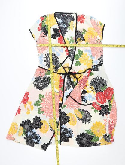 Rant & Rave Women’s Multicoloured Floral Wrap Dress Size 10