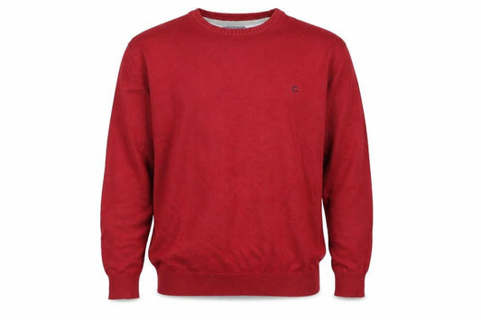 Casa Moda Men's Red XL Pullover Jumper Knit Cotton Crew Neck