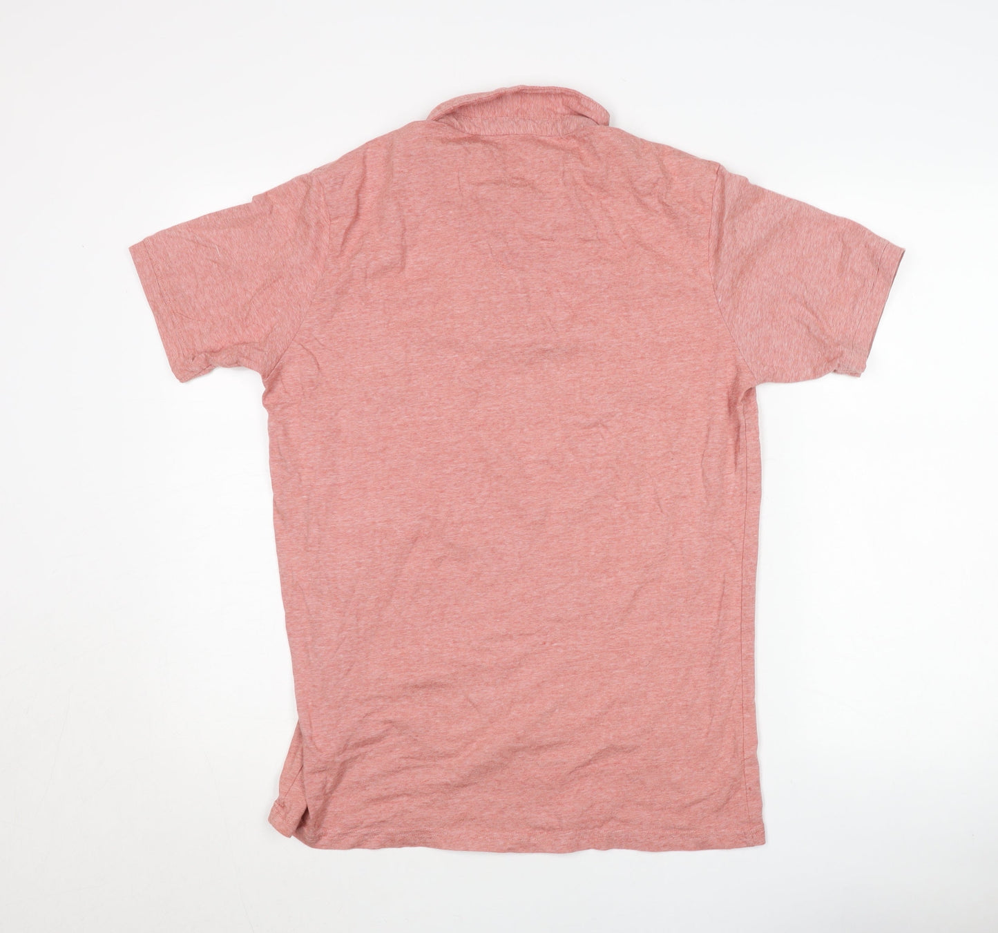 Dunnes Stores Men’s Pink Henley Short Sleeve T-Shirt Size L