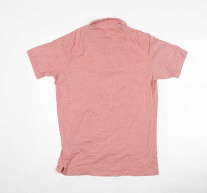 Dunnes Stores Men’s Pink Henley Short Sleeve T-Shirt Size L