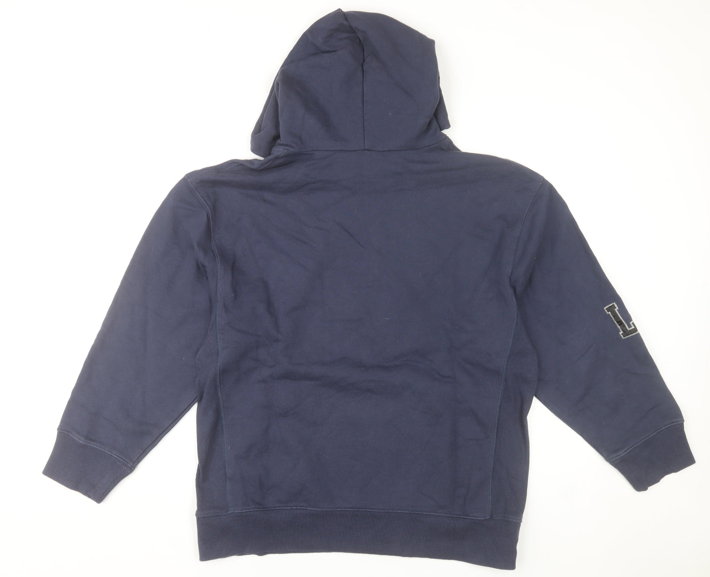Zara Women Blue Pullover Hoodie S Los Angeles LA Logo Fleece