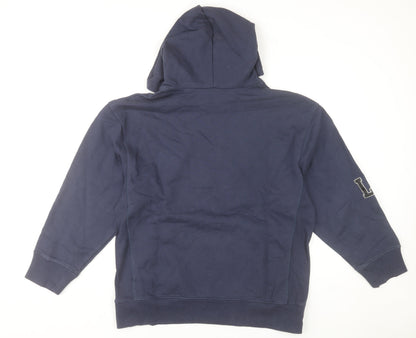 Zara Women Blue Pullover Hoodie S Los Angeles LA Logo Fleece