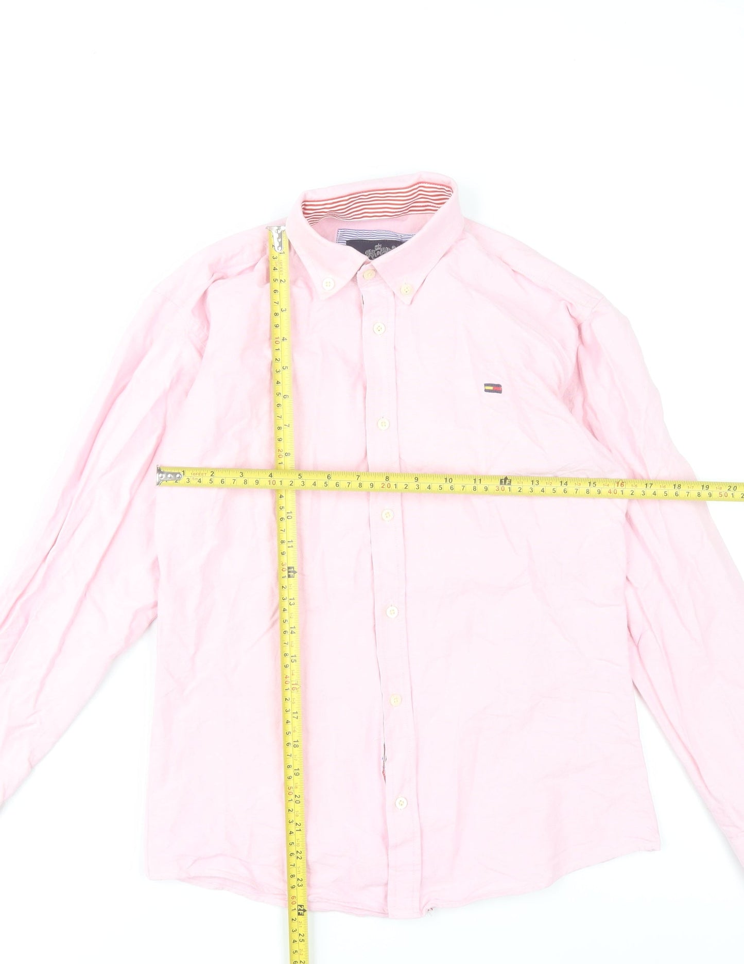 Lyon Becker Men’s Pink Small Button-Down Long Sleeve Dress Shirt