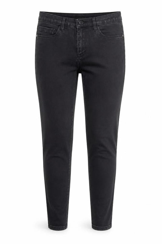 Front view of Only Women Black Skinny Jeans L 32in Slim Comfort Denim