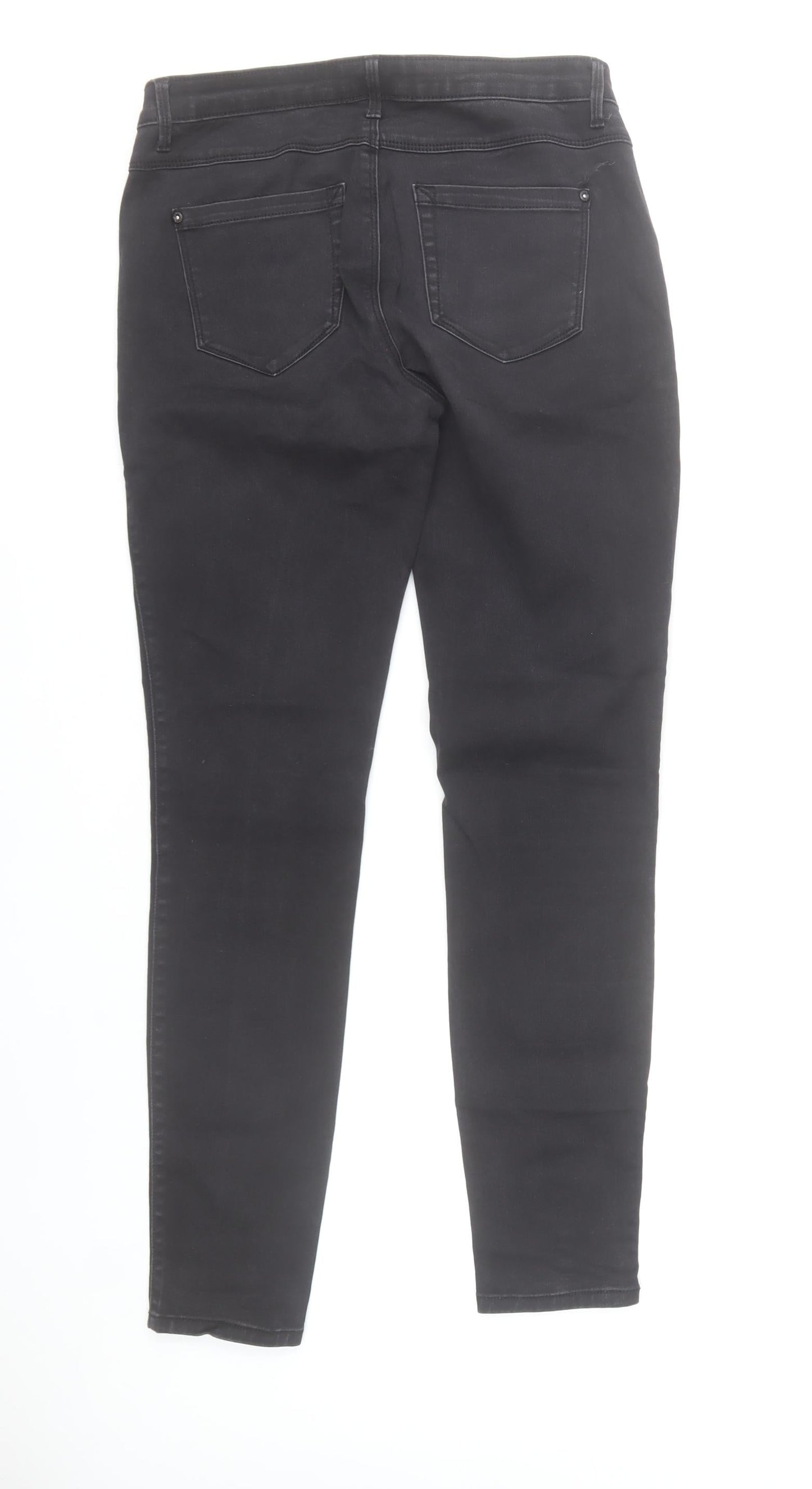 ONLY Women Black Skinny Jeans L 32in Slim Comfort Denim