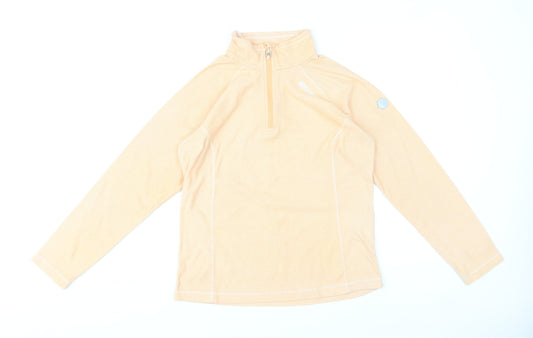Regatta Women's Beige Half Zip Sweatshirt UK 10 Outdoor Polyester