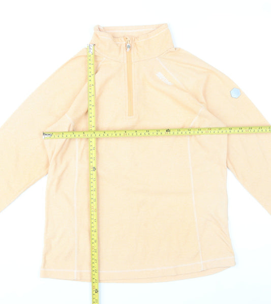 Regatta Women's Beige Half Zip Sweatshirt UK 10 Outdoor Polyester