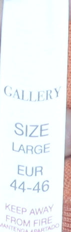 Gallery Womens Orange Size 16 Crew Neck Pullover Jumper