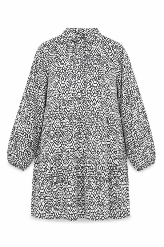 Dunnes Stores Women Black Animal Print Shift Dress Size 16 L