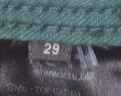 ICHI Womens Green Skinny Jeans Size 29 Slim Fit Stretch