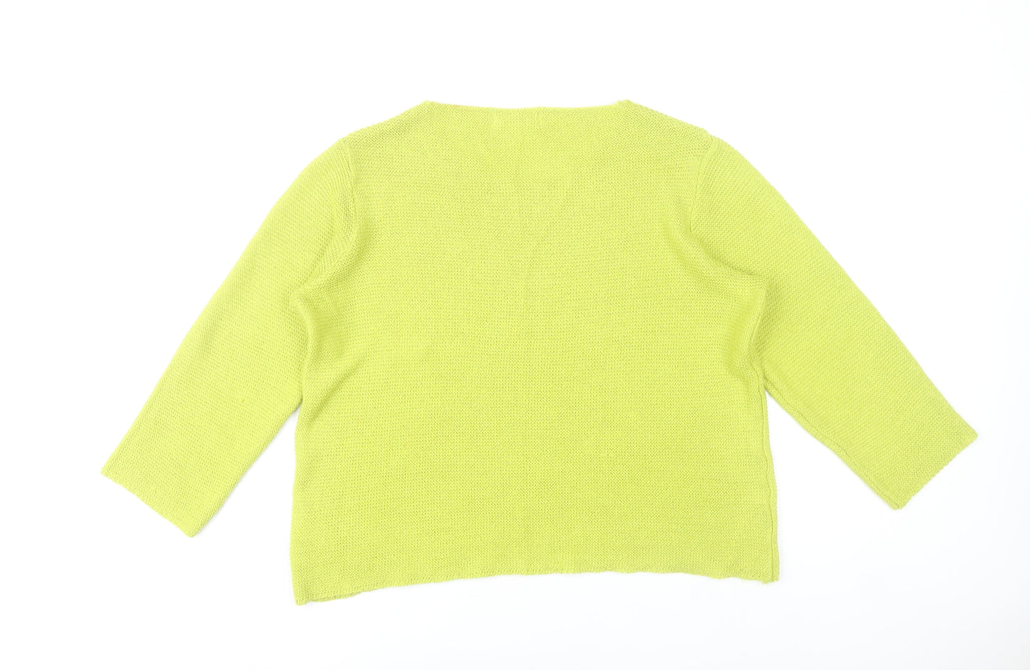 Gerard Women’s Yellow XL Pullover Jumper Beaded Round Neck